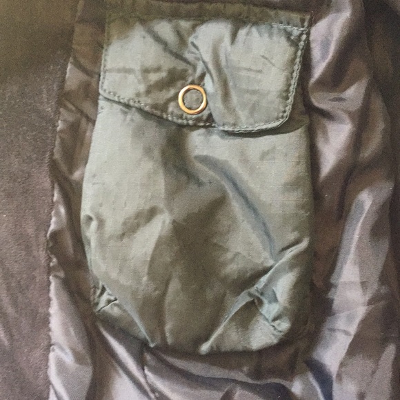 Free people vintage jacket size 6 forest green puffer EUC - Picture 4 of 6